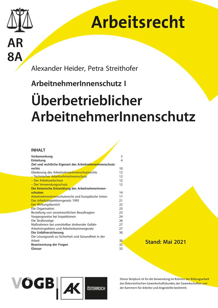 Arbeitnehmerinnenschutz I Berbetrieblicher Arbeitnehmerinnenschutz V Gb